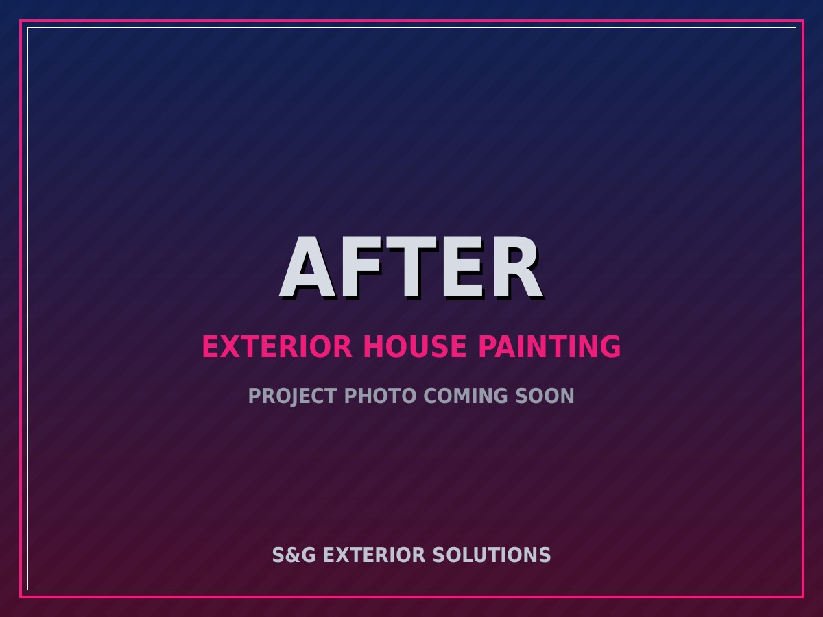 The same home with a fresh, clean exterior repaint